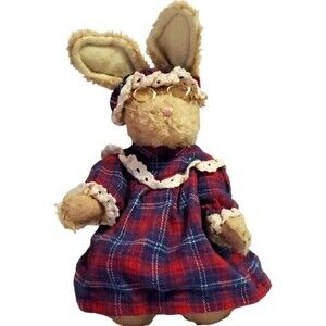 Boyds Bears Plush #9150-15 Emily Babbit 8" Retired 2000 Rabbit Bunny Posable